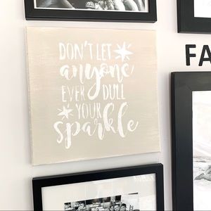 Boutique shabby chic handmade painted canvas art